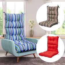 high back chair cushion with ties