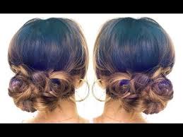 With long hair, it's easy to throw your mane into a ponytail or braided bun and call it a day. 4 Minute Elegant Bun Hairstyle Heatless Easy Braid Updo Hairstyles Tina Makeupwearables L Video Beautylish
