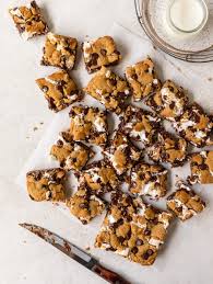 s mores tahini cookie bars olives