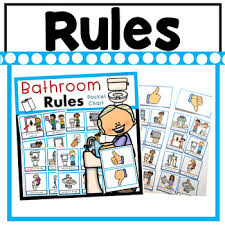 Pocket Chart Rules Bundle School Rules Cafeteria Rules Bathroom Bus Rules