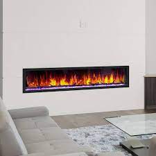 Dynasty Fireplaces 74 In Cascade Flush