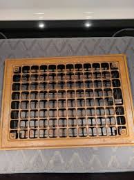 wood antique heating grates vents for
