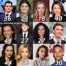 The Witcher cast and their ages! : r ...