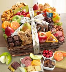 sympathy fruit sweets gift basket deluxe