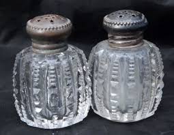 Cottage Salt Shakers Glass Salt Pepper
