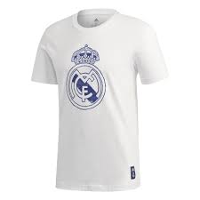 Real madrid club de fútbol. Adidas Real Madrid T Shirt Wappen 2020 2021 Weiss Hier Bestellen Bild Shop