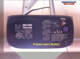 garage door openers learn ons color