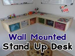 Build A Wall Mounted Stand Up Desk