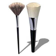 makeup brushes 3d model formfonts 3d