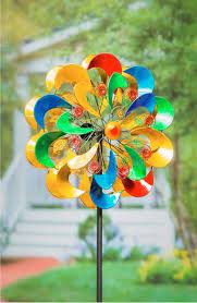 Multicolor Layered Flower Wind Spinner