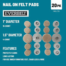 everbilt orted beige round felt nail