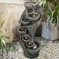 Outdoor Tiered Water Fountain With