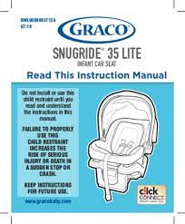 Graco Snugride 35 Lite User Manual
