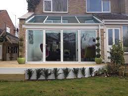 Glass Extension With Bi Folding Doors