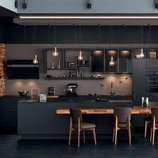 contemporary kitchen ambiance black