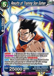 4.0 out of 5 stars. Results Of Training Son Gohan Tb1 028 R Dragon Ball Super Tcg Singles Theme Booster 1 The Tournament Of Power Pink Bunny Games Llc