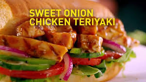 subway sweet onion en teriyaki tv