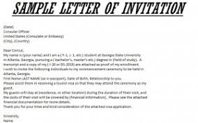 invitation letters letter sles
