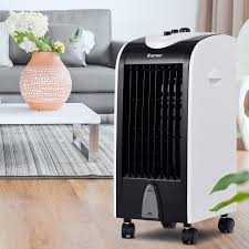 Portable air conditioner fan personal air cooler desk cooling fan quiet humidifier misting fan with 7 colors night light 3 speeds mini evaporative cooler for home office it can also be used as a air purifier because of its anion generator. Pin On Evaporative Portable Air Conditioner Cooler With Filter Knob Control