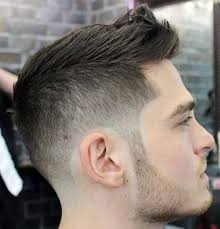 Faded faux hawk + line part. 55 Hottest Faux Hawk Haircuts For Men Men Hairstyles World