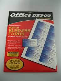 Upload your text, images and company logo to customize your card just the way you want. K447c Office Depot Blank Business Cards 26x10 260 Total White Micro Perforated For Sale Online Ebay