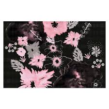 julie ansbro black pink flowers
