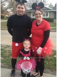 October 28, 2013 by jill 15 comments. Homemade Family Minnie And Mickey Mouse Halloween Costume