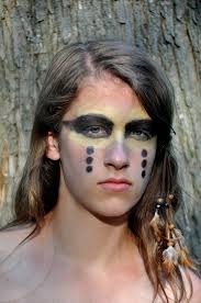 native american makeup portrait