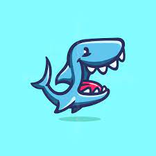 funny shark logo