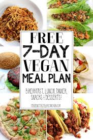 free 7 day easy vegan meal plan it