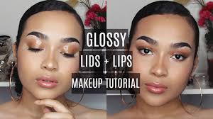 honey gloss lids lips makeup tutorial
