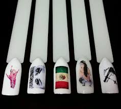 chola mexican nail art water decals