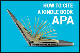 how to cite a kindle book apa