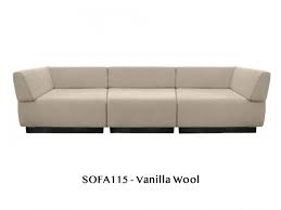 Nbj 3 Piece Modular Seating Sofa Set Vanilla Wool Sofa115