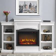 Lamont Mantel Fireplace With Side