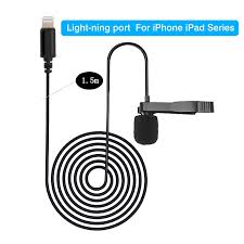 Quickly switch where audio is played: Professional Lavalier Microphone For Apple Iphone 11 Pro Xs Max Se 2020 Xr X 8 7 Plus Audio Video Recording Condenser Mic Shopee Philippines
