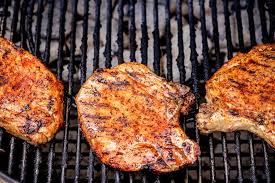 grilled pork chops with homemade sweet