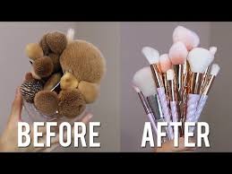 to clean makeup brushes and palettes