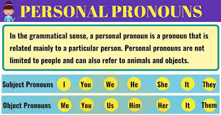 Personal Pronouns Subject Pronouns Object Pronouns 7 E S L