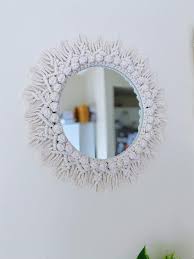 Sapphire Macrame Mirror Wall Hanging