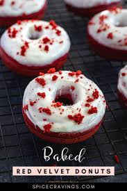 red velvet donuts baked not fried
