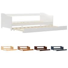 vidaxl pull out sofa bed frame pinewood