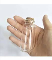 Clear Glass Cork Stopper Jar 100