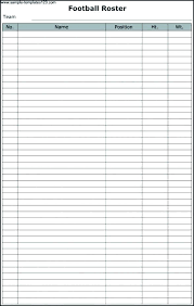 Class Roster Template Student Roster Template Printable