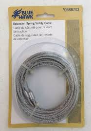extension spring safety cable