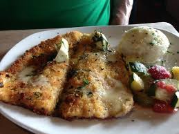 parmesan crusted trout with garlic