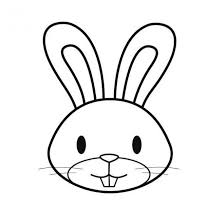 Coloriage lapin mignon à imprimer, gratuit et facile. Coloriage Tete De Lapin Dessin Gratuit A Imprimer