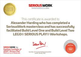 Design certificates your awardees will be proud to show off. Lego Serious Play Ausbildung
