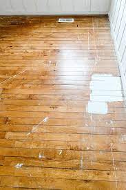 how to paint hardwood floors no sanding