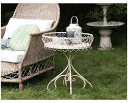 Shop for outdoor metal side table online at target. Cream Metal Side Table With Fil D Fe Edge